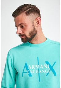 Armani Exchange - BLUZA ARMANI EXCHANGE. Materiał: bawełna. Długość rękawa: długi rękaw. Długość: długie. Wzór: napisy #3
