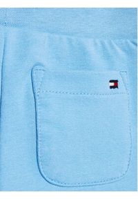 TOMMY HILFIGER - Tommy Hilfiger Komplet t-shirt i szorty sportowe KN0KN01596 Niebieski Regular Fit. Kolor: niebieski. Materiał: bawełna #7