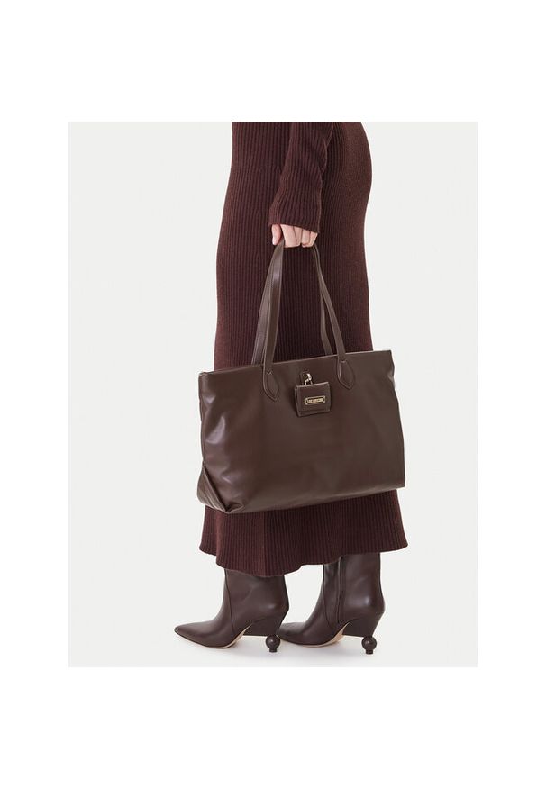 Love Moschino - Torebka LOVE MOSCHINO. Kolor: brązowy