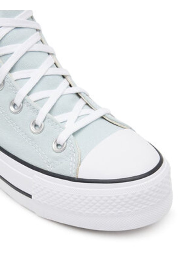 Converse Trampki Chuck Taylor All Star Lift Platform A11873C Błękitny. Kolor: niebieski. Materiał: materiał. Obcas: na platformie
