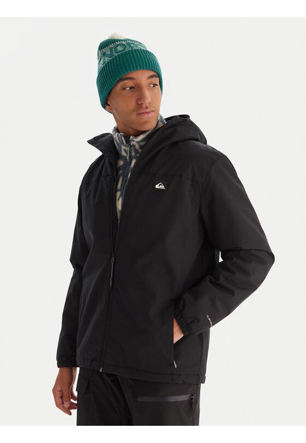 Quiksilver Kurtka przejściowa Overcast 3K EQYJK04202 Czarny Regular Fit. Kolor: czarny. Materiał: bawełna, syntetyk