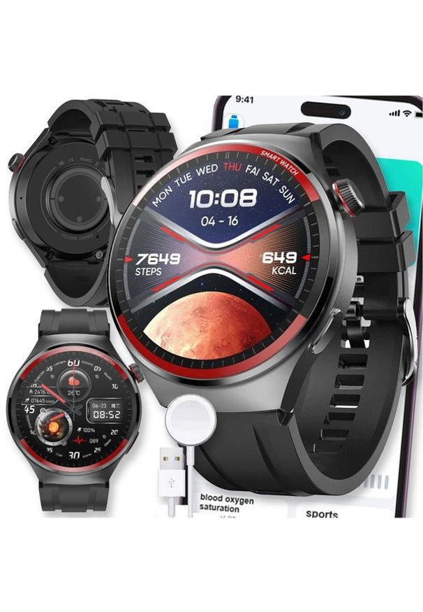 Diaway - SMARTWATCH ZEGAREK WATCH ROZMOWY MENU POLSKIE PULS MĘSKI OKRĄGŁY SPORT PL MT78. Rodzaj zegarka: smartwatch. Styl: sportowy