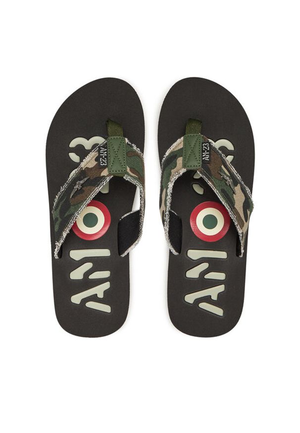 Aeronautica Militare Japonki 251SC310CT3593 Khaki. Kolor: brązowy. Materiał: materiał