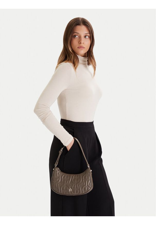 Aigner Torebka Diadora XS 135041 Brązowy. Kolor: brązowy. Materiał: skórzane