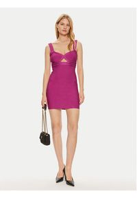 Guess Sukienka koktajlowa W4YK51 Z2XY0 Fioletowy Bodycon Fit. Kolor: fioletowy. Materiał: wiskoza. Typ sukienki: bodycon. Styl: wizytowy