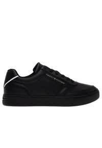 TOMMY HILFIGER - Buty Tommy Hilfiger Elevated Classic Sneaker FW0FW07567-BDS - czarne. Kolor: czarny. Materiał: guma, skóra. Szerokość cholewki: normalna