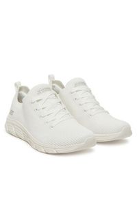 skechers - Skechers Sneakersy Bobs B Flex Lo-Graceful Stride 117591/WHT Biały. Kolor: biały. Materiał: materiał #3
