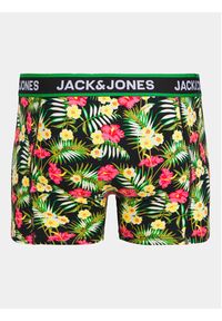 Jack & Jones - Jack&Jones Komplet 3 par bokserek Flowers 12250612 Czarny. Kolor: czarny. Materiał: bawełna #4