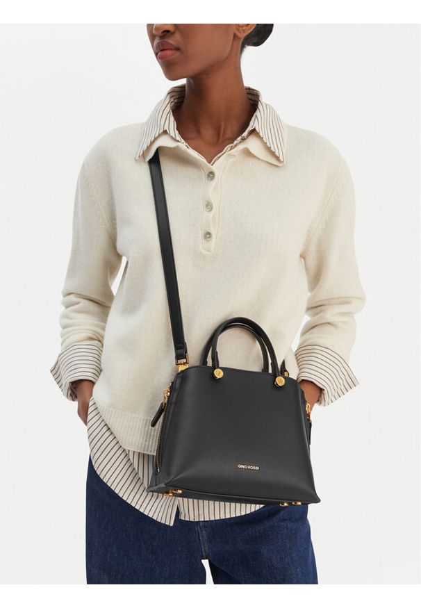 Gino Rossi - GINO ROSSI Torebka C-RC-19689 Czarny. Kolor: czarny