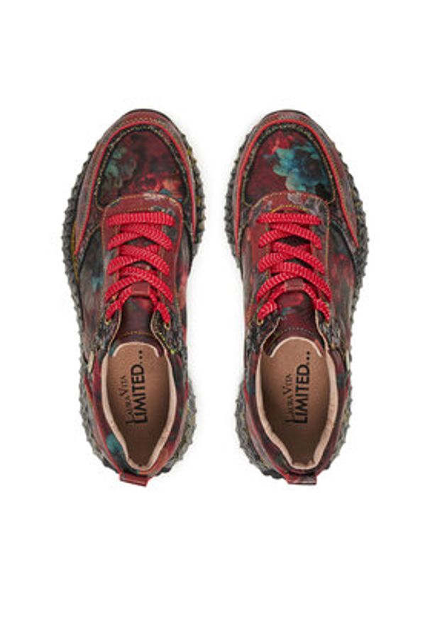Laura Vita Sneakersy Burton 36 Czerwony. Kolor: czerwony. Materiał: skóra
