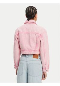 Hugo - HUGO Kurtka jeansowa Galatea 50534763 Różowy Regular Fit. Kolor: różowy. Materiał: bawełna #3