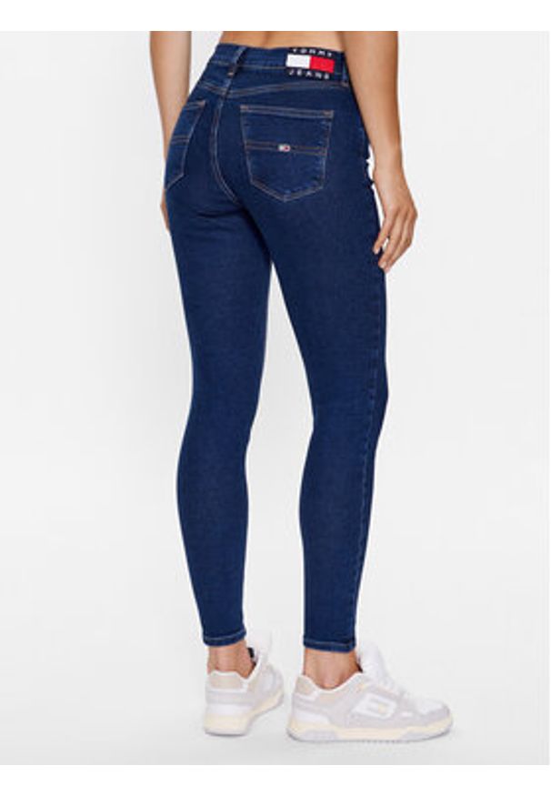 Tommy Jeans Jeansy Nora DW0DW16008 Granatowy Skinny Fit. Kolor: niebieski