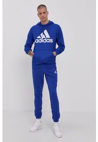 Adidas - adidas - Bluza. Okazja: na co dzień. Kolor: niebieski. Materiał: materiał, włókno, bawełna. Styl: casual #3