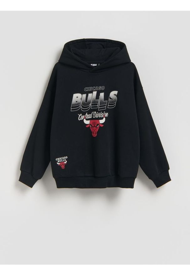 Reserved - Bluza Chicago Bulls NBA - czarny. Kolor: czarny. Materiał: dzianina, bawełna