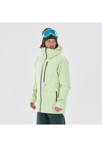 WEDZE - Kurtka narciarska męska FR Patrol. Kolor: żółty. Długość: długie. Sport: narciarstwo