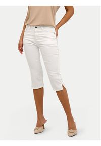 Kaffe Spodnie capri Zelina 10506525 Biały Slim Fit. Kolor: biały #10