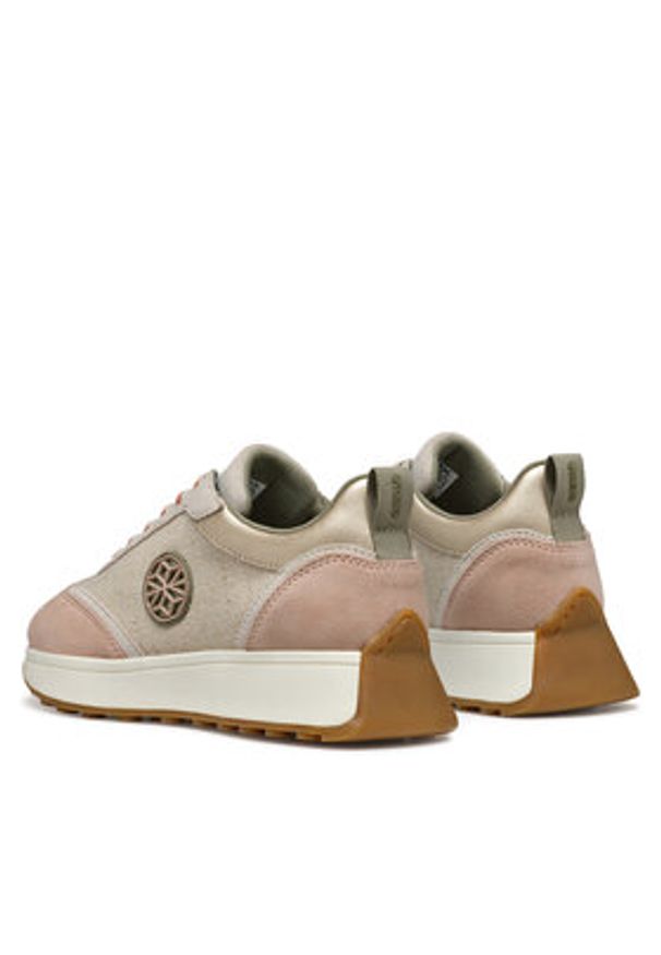 Geox Sneakersy D Amabel D55MDA 02211 C5VH6 Beżowy. Kolor: beżowy. Materiał: skóra