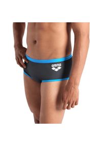 Kąpielówki Arena Big Logo Low Waist. Kolor: wielokolorowy, niebieski, szary
