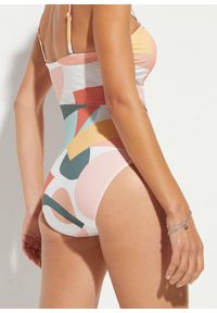 bonprix - Kostium kąpielowy shape, lekki stopień modelowania sylwetki. Kolor: biały. Materiał: poliamid #2