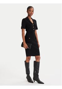 Guess Sukienka dzianinowa W5YK29 Z0130 Czarny Slim Fit. Kolor: czarny. Materiał: syntetyk, wiskoza #4