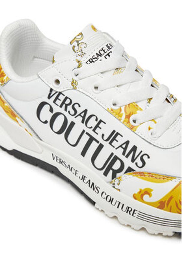 Versace Jeans Couture Sneakersy Dynamic 77VA3SA3 Biały. Kolor: biały. Materiał: skóra