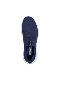 skechers - Buty do chodzenia męskie Skechers bobs b flex Frigid Edge. Zapięcie: bez zapięcia. Kolor: niebieski. Materiał: guma, materiał, tkanina, syntetyk. Szerokość cholewki: normalna. Sport: turystyka piesza