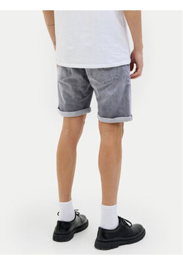Jack & Jones - Jack&Jones Szorty jeansowe Rick 12269612 Szary Regular Fit. Kolor: szary. Materiał: bawełna