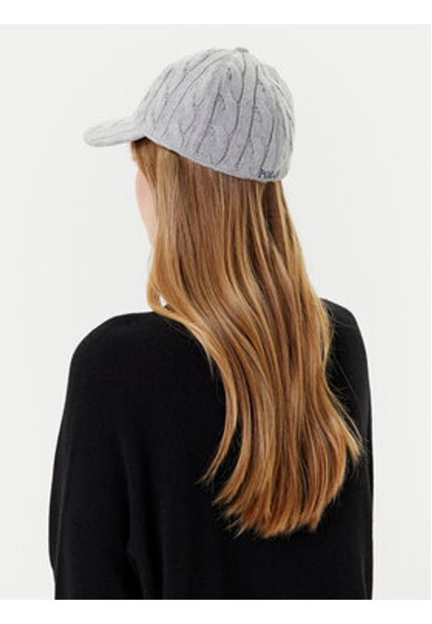 Polo Ralph Lauren Czapka z daszkiem 455981420004 Szary. Kolor: szary. Materiał: wełna, materiał