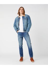 Wrangler - WRANGLER TEXAS TAPER MĘSKIE SPODNIE JEANSOWE BLUE CHILL W12TU898T