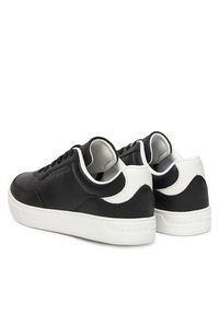 TOMMY HILFIGER - Tommy Hilfiger Sneakersy Casual Cupsole FW0FW08689 Czarny. Okazja: na co dzień. Kolor: czarny. Materiał: skóra #3
