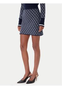 Guess Spódnica ołówkowa W5BD81 Z3JD2 Granatowy Slim Fit. Kolor: niebieski. Materiał: syntetyk