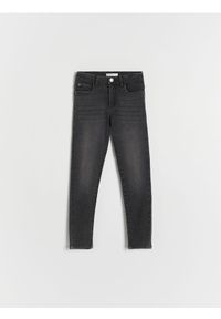 Reserved - Jeansy skinny super soft - czarny. Kolor: czarny #1