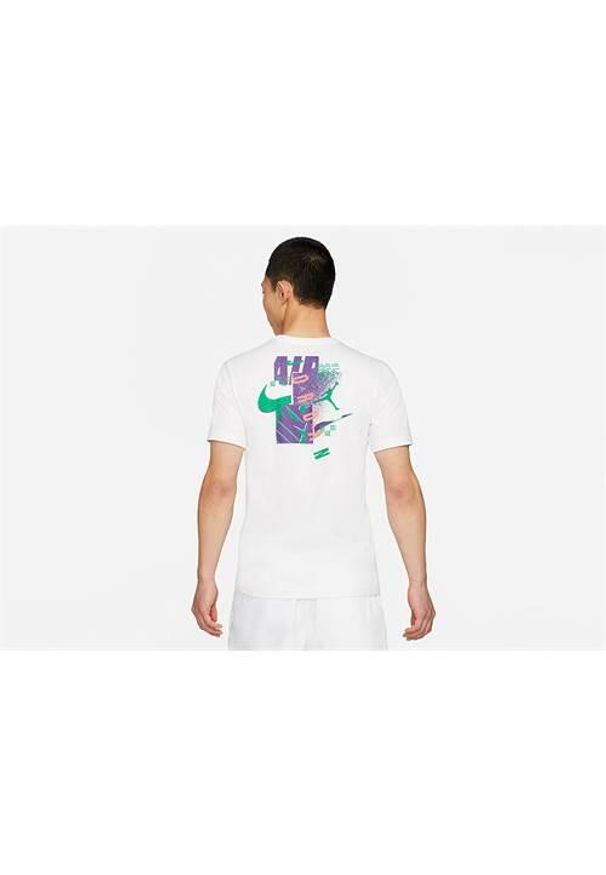 Koszulka sportowa męska Nike Air Jordan Futura. Kolor: biały. Długość rękawa: krótki rękaw. Długość: krótkie