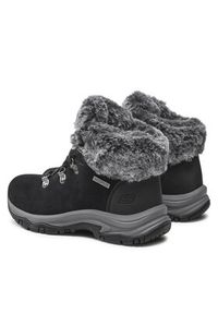 skechers - Skechers Trzewiki Falls Finest 167178/BLK Czarny. Kolor: czarny. Materiał: zamsz, skóra #6