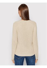 Marc O'Polo Sweter B01 6059 60097 Beżowy Regular Fit. Typ kołnierza: polo. Kolor: beżowy. Materiał: bawełna #4