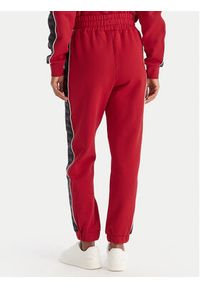 Kappa Spodnie dresowe Banda Adina 311M8HW Czerwony Regular Fit. Kolor: czerwony. Materiał: bawełna