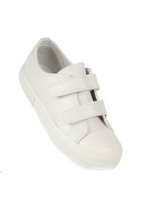 Big-Star - Trampki dziecięce na rzep ekoskóra białe Big Star KK374055. Zapięcie: rzepy. Kolor: biały #5