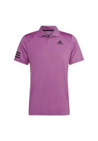 Adidas - Polo adidas Club. Typ kołnierza: polo. Kolor: różowy