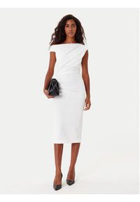 Rinascimento Sukienka koktajlowa CFC0125334003 Biały Slim Fit. Kolor: biały. Materiał: syntetyk. Styl: wizytowy #3