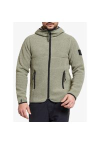 Kurtka polarowa męska Didriksons Bror Full Zip 3. Kolor: zielony. Materiał: polar