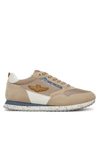 Aeronautica Militare Sneakersy 251SC288CT3545 Beżowy. Kolor: beżowy. Materiał: skóra, zamsz