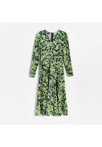 Reserved - Sukienka midi z EcoVero™ - Wielobarwny. Długość: midi #1