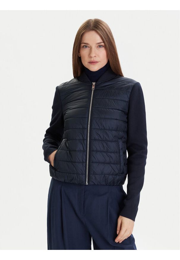 BOSS Kurtka bomber Pidina 50543236 Granatowy Regular Fit. Kolor: niebieski. Materiał: syntetyk