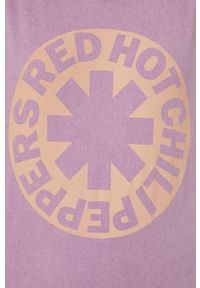 medicine - Medicine t-shirt bawełniany kolor fioletowy. Kolor: fioletowy. Materiał: bawełna. Wzór: nadruk #6