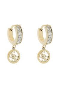 Kolczyki Guess. Materiał: złote. Kolor: żółty, złoty, wielokolorowy #1
