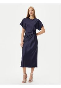 Rinascimento Sukienka koktajlowa CFC0122932003 Granatowy Regular Fit. Kolor: niebieski. Materiał: syntetyk. Styl: wizytowy #3