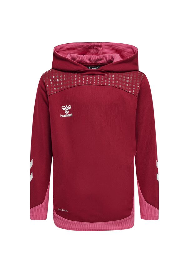 Bluza dziecięca z kapturem Hummel hmlLEAD poly. Typ kołnierza: kaptur. Kolor: wielokolorowy, czerwony, brązowy. Sport: joga i pilates