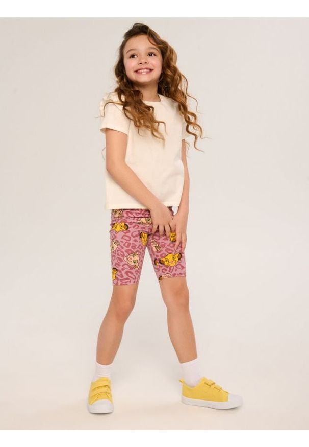 Sinsay - Legginsy The Lion King - beżowy. Kolor: beżowy
