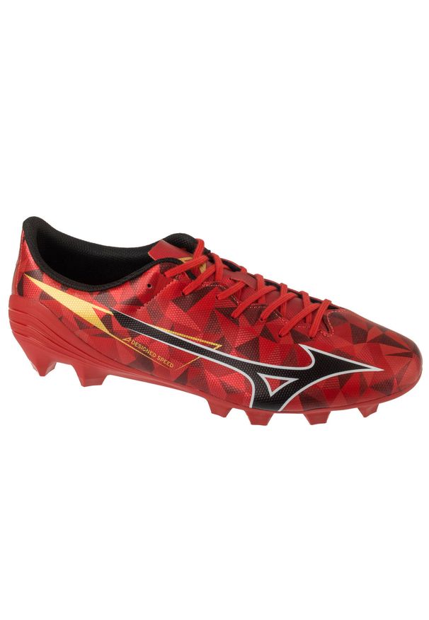 Mizuno - Buty piłkarskie korki męskie, Alpha II Select FG. Kolor: czerwony. Sport: piłka nożna