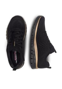 skechers - Skechers Sneakersy GRACEFUL 12615 BKRG Czarny. Kolor: czarny #7